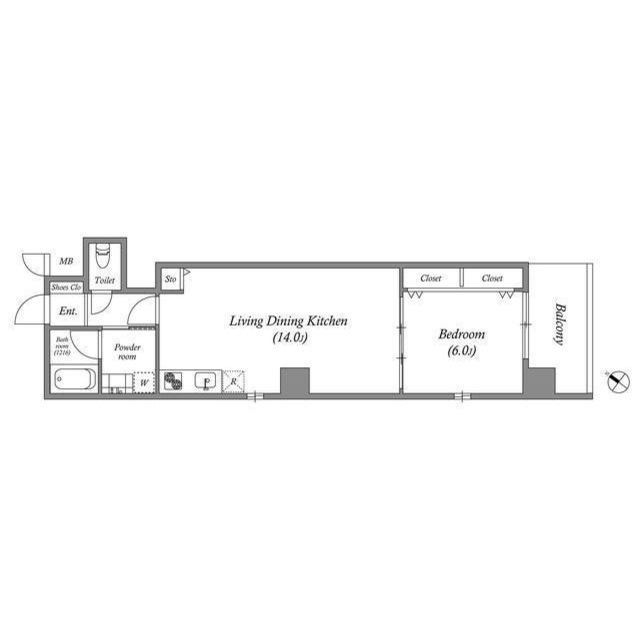 Broad阿倍野阪南町Residenceの間取り