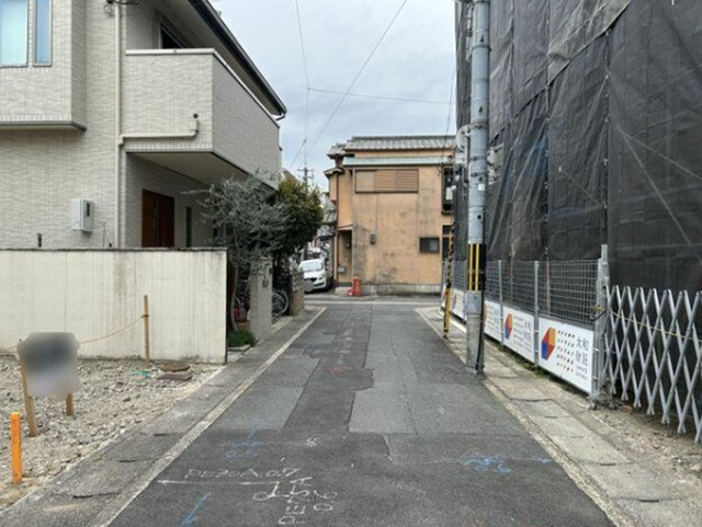 【前面道路含む現地写真】 | 山科区西野大鳥井町　売地