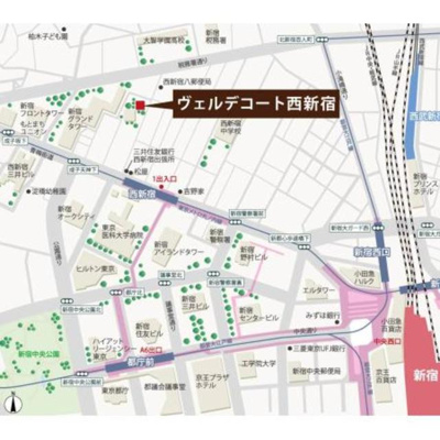 【地図】 | ヴェルデコート西新宿