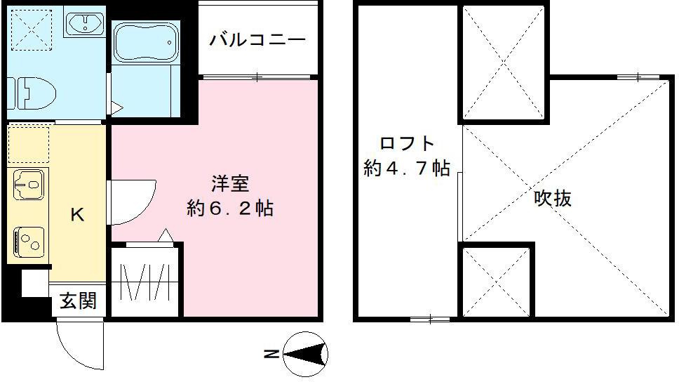 アオアクア稲上町の間取り
