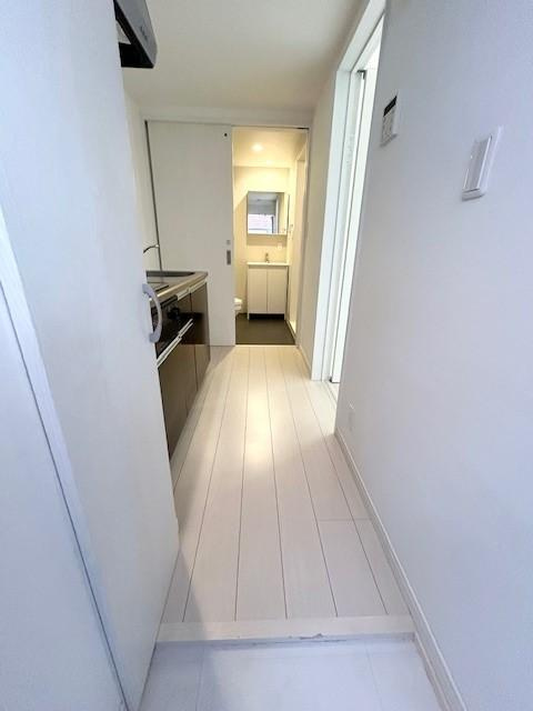 アオアクア稲上町の玄関