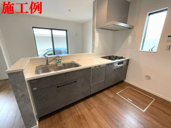 南区新磯野1丁目新築戸建て　第2-1号棟のキッチン|キッチン施工例