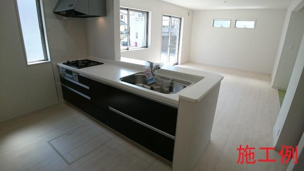 碧南市志貴町3丁目　全3棟・1号棟のキッチン|施工例