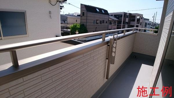 碧南市志貴町3丁目　全3棟・2号棟のバルコニー|施工例