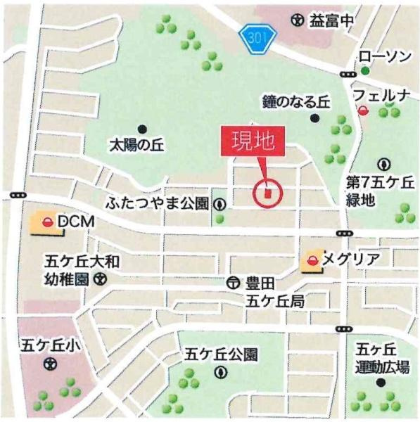 豊田市五ヶ丘1棟　全1棟・1号棟のその他|交通アクセス図です。