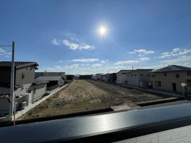 岡山市中区倉富　戸建ての展望|2階バルコニーからの眺望です。