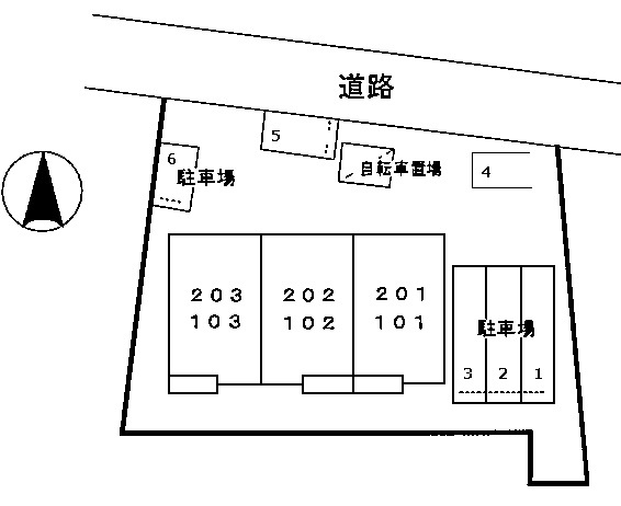 カーサプラシードの区画図