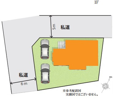 入間市南峯　中古戸建の区画図|令和8年1月27日撮影。