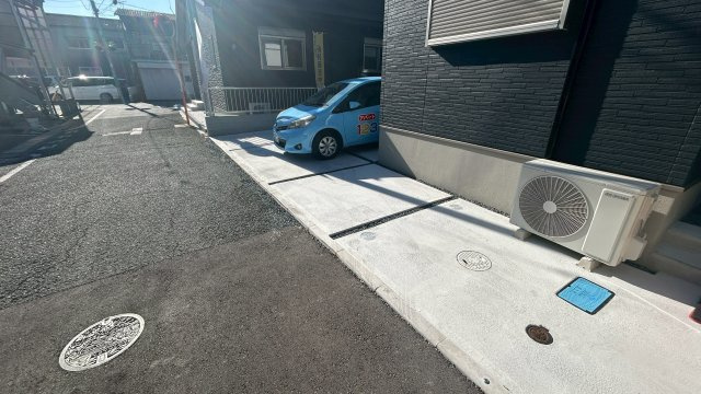 久留米市南2丁目1号地の前面道路含む現地写真