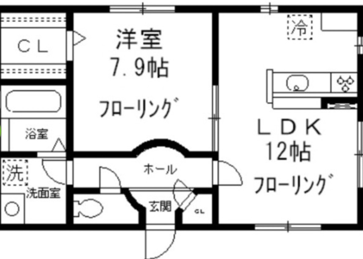タカホアパートメントの間取り