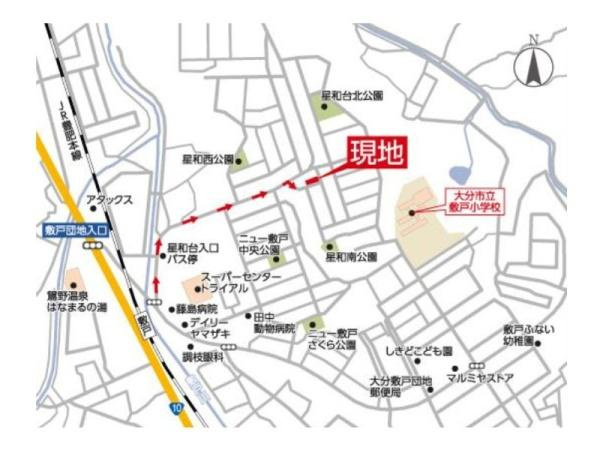 タマタウン星和台　1号地のその他|現地案内図です。