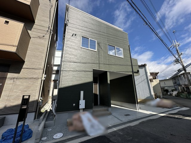 明石市藤江　新築戸建の前面道路含む現地写真