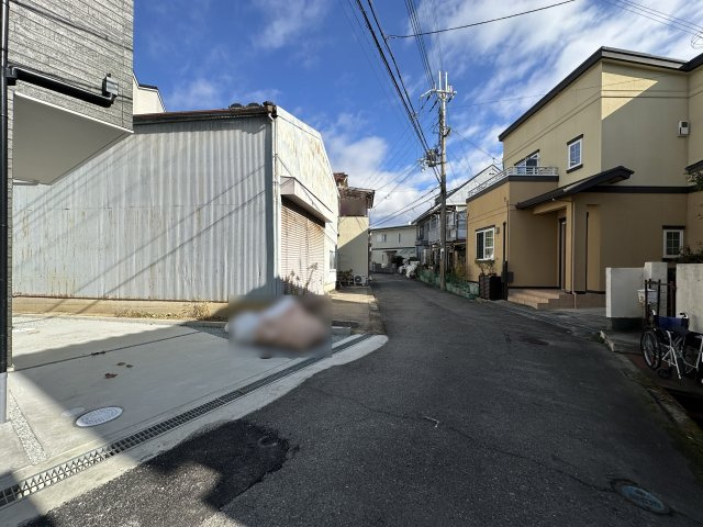 明石市藤江　新築戸建の前面道路含む現地写真
