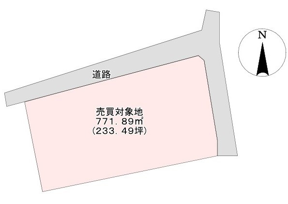 中村3丁目　売土地の土地図