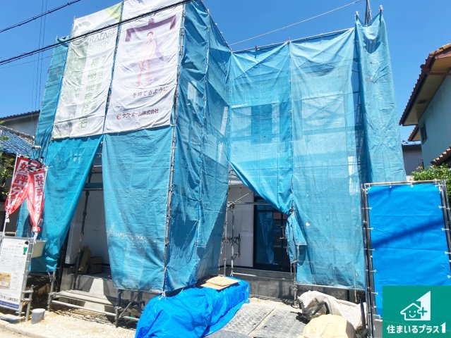加古川市野口町北野　第2期　新築一戸建ての外観|周辺は落ち着いた街並みの住宅地！子育てがしやすい住環境です！まだ未完成ですが、現地でしかわからない事もございます。是非一度ご覧ください。