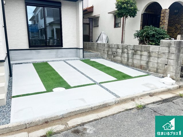 加古川市野口町北野　第2期　新築一戸建ての駐車場|駐車スペース！散水栓があるので、こまめに愛車を洗えます！