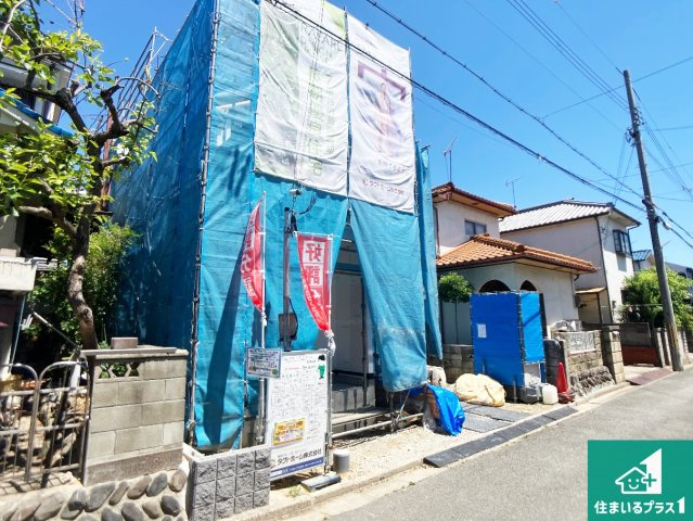 加古川市野口町北野　第2期　新築一戸建ての外観|周辺は落ち着いた街並みの住宅地！子育てがしやすい住環境です！まだ未完成ですが、現地でしかわからない事もございます。是非一度ご覧ください。