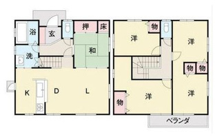 【間取り】 | 戸建　西長戸町