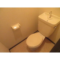 ゆったりとした空間のトイレです