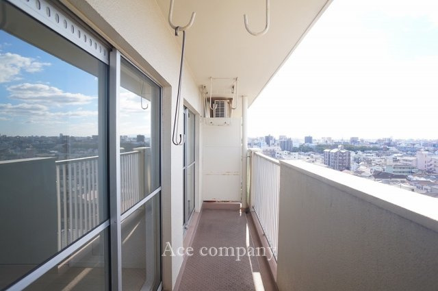 【バルコニー】 | 平野コーポ | 西向きバルコニー☆最上階！眺望良好です☆