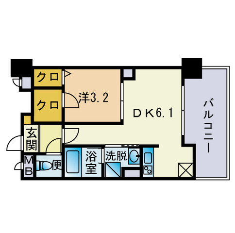 HF平尾レジデンスの間取り