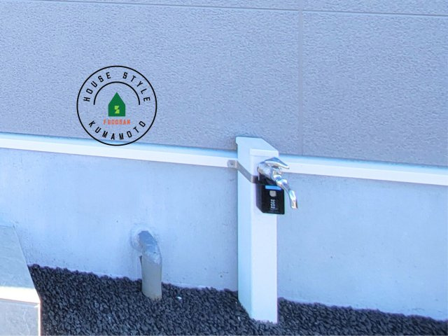 熊本市北区植木町正清第1-2棟（1号棟）の外観：施工例|将来的にウッドデッキなど施工して、素敵なバルコニースペースを活用できます。