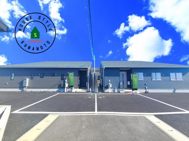 熊本市北区植木町正清第1-2棟（1号棟）の前面道路含む現地写真|見学の時間などお気軽にお問い合わせ下さい。