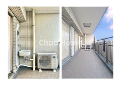 【バルコニー】 | コスモプレイスグラシエ | バルコニーには外水栓が付いています