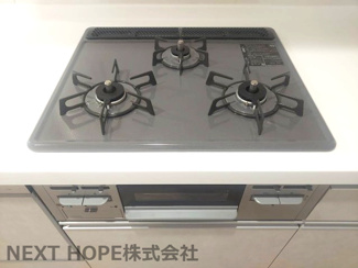 【キッチン】 | パレ伊丹北 | ガス３コクチコンロです♪お料理もスピーディーに仕上がりますね！