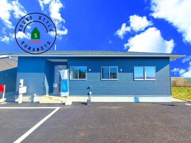 熊本市北区植木町正清第1-2棟（2号棟）の外観：施工例|デザイン性のある外観です。