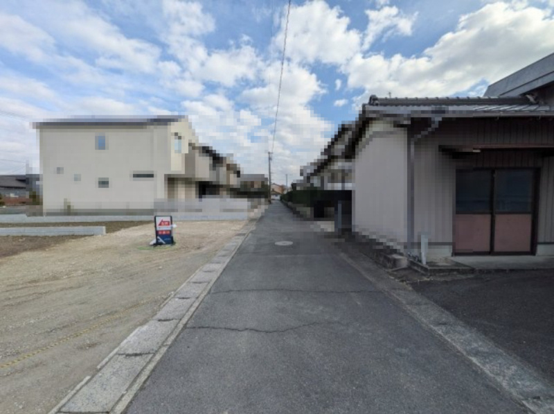 小牧市郷中２丁目　新築戸建　４号地の前面道路含む現地写真|前面道路含む現地写真です