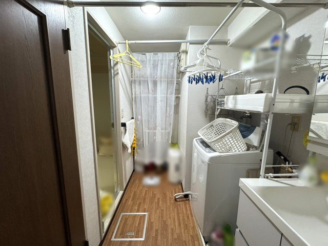 ガーデンハイツ入間B棟の独立洗面台|洗面室