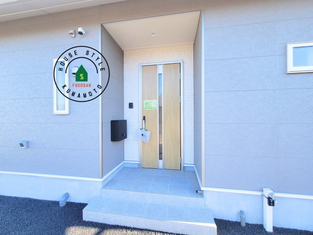 熊本市北区清水新地2丁目第6-2棟（1号棟）の外観：施工例|おでかけの時も帰った時も、「我が家」を最初に感じでもらえる素敵な空間に。