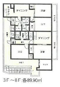 フルセイル橋本Ⅲの間取り