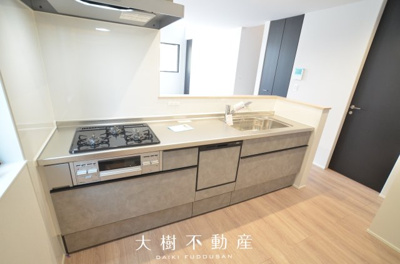 【キッチン】 | 海老名市大谷南3丁目 新築戸建て 全3棟【仲介手数料無料】 | 建物完成しました！！内見可能です♪