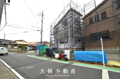 【前面道路含む現地写真】 | 海老名市大谷南3丁目 新築戸建て 全3棟【仲介手数料無料】 | ※令和8年3月上旬に撮影