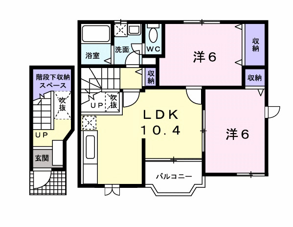 ファミール・ヒロ　Ｎの間取り