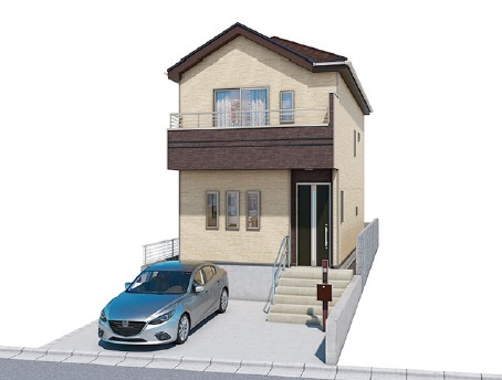 【外観パース】 | 青山台３丁目　新築戸建