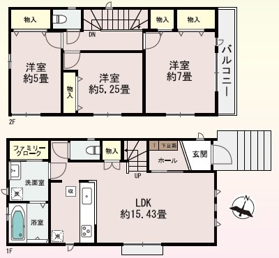 【間取り】 | 青山台３丁目　新築戸建