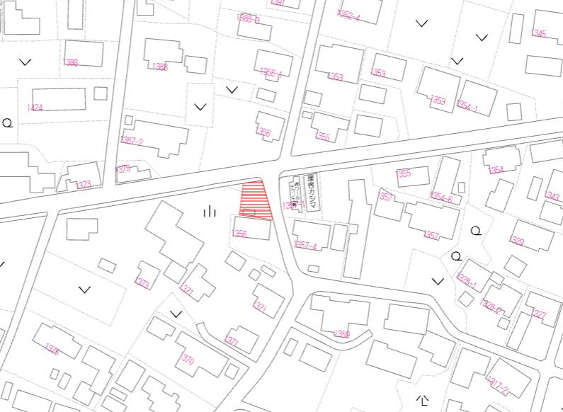 都城市高城町桜木の売地の土地図