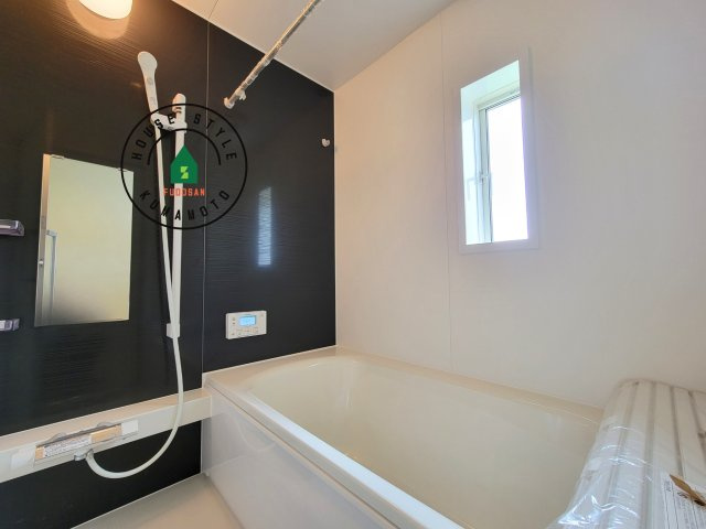 熊本市北区清水新地2丁目第6-2棟（2号棟）の内観：施工例|浴室は一日の疲れを癒す場所だから、家族みんながゆったりできる快適設計。追い炊き機能付きオートバス。安定した温度で、いつでも快適に入浴できます。