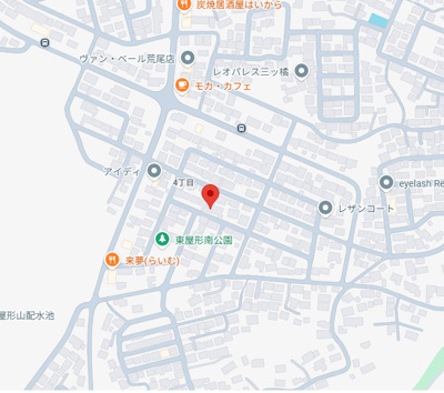 【地図】 | 熊本県荒尾市東屋形4丁目