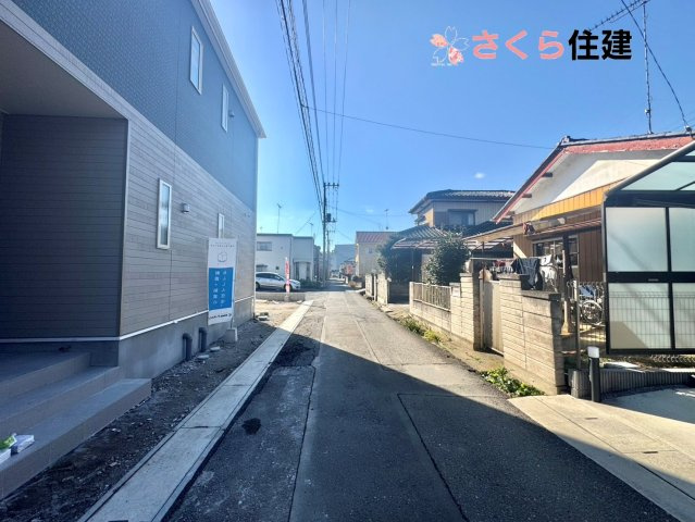 グレードルガーデン　小山市間々田第11　全１棟の前面道路含む現地写真|前面道路西側4.12m公道