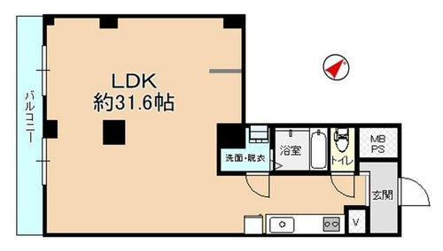 チサンマンション南浜の間取り