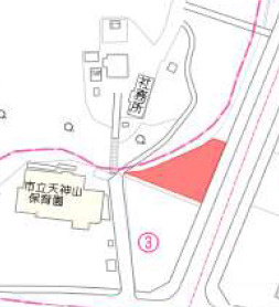 大津市本堅田６丁目の事業用地の区画図