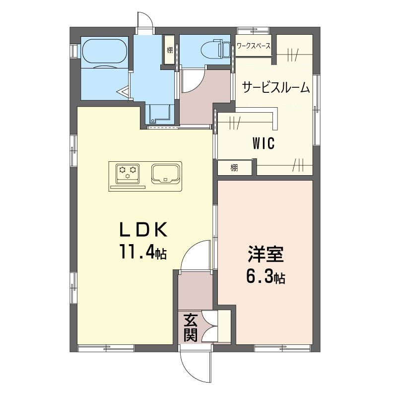 GREEN GABLES Cの間取り