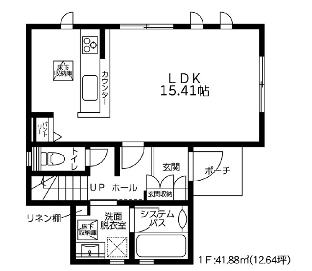 【間取り】 | 藤沢市今田　新築戸建 | 1階