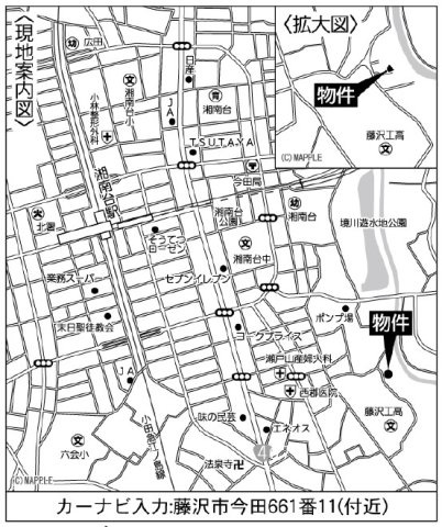 【地図】 | 藤沢市今田　新築戸建