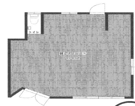 草津市大路３丁目の店舗一部の間取り
