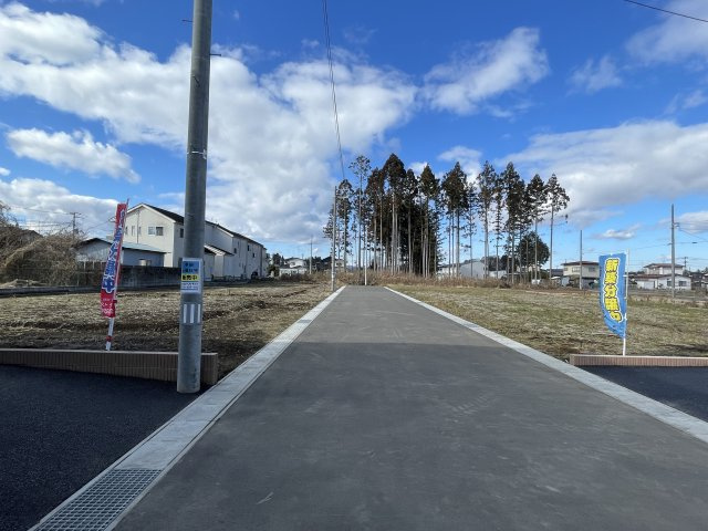 新築戸建・新築建売　矢吹町八幡町第23　善郷小・矢吹中の区画図|駐車スペース4台可能です！（車種による）広々としたお庭付き♪